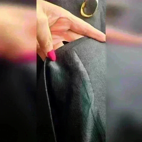 Zara black blazer dress with golden buttons double-breasted style size xs - Picture 5 of 16